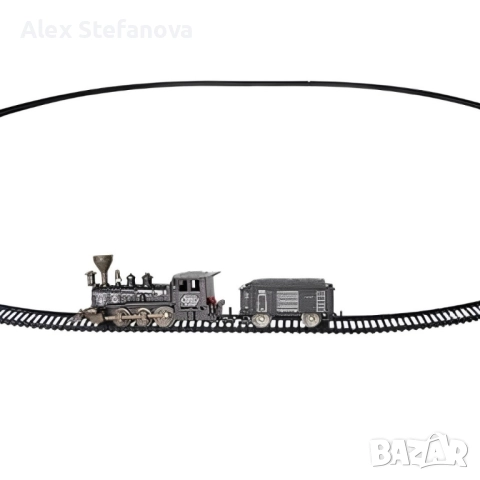 Класически ретро влак с релси - 16 части, снимка 2 - Коли, камиони, мотори, писти - 52837354