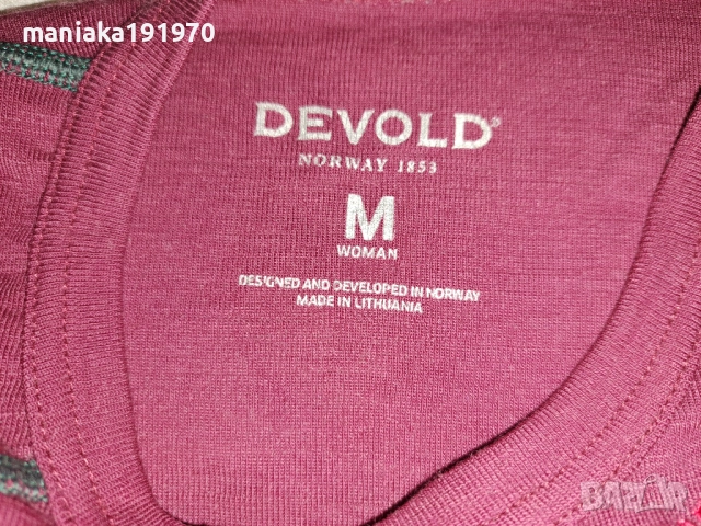 Devold Hiking мерино (L) и (М)  дамски термо блузи 100% Merino Wool , снимка 18 - Спортни екипи - 42846841