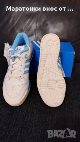 Adidas Оригинални маратонки кожени внос от Великобритания номер 38,5, снимка 6 - Детски маратонки - 52077650