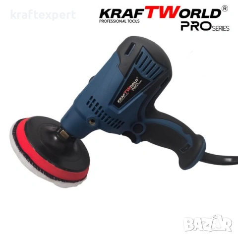 Електрическа полирмашина KraftWorld 560W Ø125мм, снимка 6 - Полирмашини - 53746909