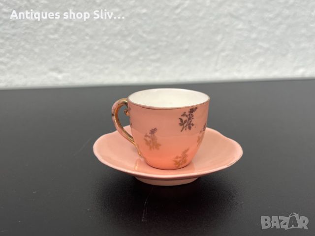 Миниатюрна порцеланова чашка за кафе. №5605, снимка 5 - Антикварни и старинни предмети - 46460483