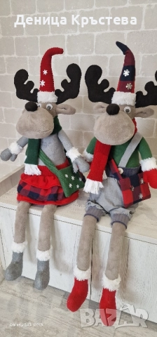 Коледни елени ИЗЦЯЛО РЪЧНА ИЗРАБОТКА!, снимка 3 - Други - 52041627