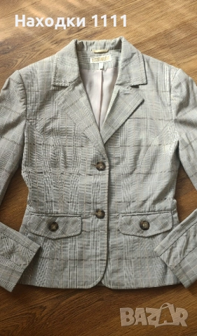 Страхотно есенно сако Vista Moda с вискоза, размер S, като ново, снимка 2 - Сака - 52225632