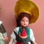 Колекционерска кукла народна носия Molls Trachten Puppen Celluloid 16 см, снимка 14