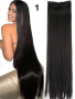 Качествена дълга коса/ цял екстеншън за по-голям обем и дължина на косата 100гр, дължина 60см, снимка 1 - Аксесоари за коса - 44960181