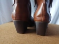 № 40 дамски кожени боти в каубойски стил в кафяв цвят, снимка 9