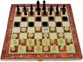 Дъска за шах, дъска за табла, голяма 48х48см, дървена шахматна дъска за табла и дама, Шахмат, Игра, снимка 1