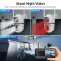 Двойна Smart WiFi безжична IP камера 5MP всяка, FULL-HD нощно виждане, SD карта, снимка 4