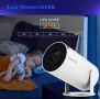 Преносим видео проектор HY300, Smart 4K Ultra HD с WiFi6, вграден високоговорител, автофокус, Blueto, снимка 6