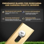 Нови 36 броя ножчета за робот косачка Husqvarna Gardena титаниеви + винтове, снимка 5