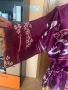Дамски копринен халат тип кимоно в цвят purple, снимка 9
