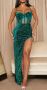 Зелена официална рокля, снимка 1 - Рокли - 45854462