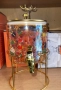 Стъклен диспенсър за напитки 2.6 L с коледен дизайн и златиста стойка, снимка 4