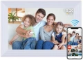 Нова WiFi фото рамка 10.1" Frameo HD IPS тъчскрийн 32GB стенен монтаж, снимка 1