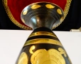 Бронзова ваза,позлата,емайл,38 см.,870 гр. , снимка 7