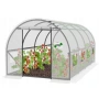 Градинска четирисегментна бяла оранжерия - модерен и ярък дизайн - 6 х 3 х 2м, снимка 2