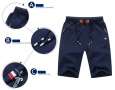 Мъжки къси панталони с шнур с еластична талия и джобове, 6цвята , снимка 9