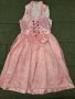 Розова Баварска рокля. Размер S, снимка 1 - Рокли - 45753541