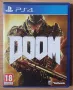 Перфектен диск игра DOOM PS4 Playstation 4 Плейстейшън 5 PS5 Дуум Дум, снимка 1