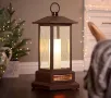 Отоплител фенер QVC Duraflame 2300W 73см духалка печка Безпламък Декоративен фенер със свещ инфрачер, снимка 5