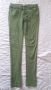 Дамски зелен панталон с ниска талия
