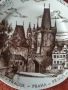 стара декоративни чиния PRAHA , снимка 2