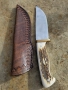 Ръчно изработен нож Еленски рог, снимка 3