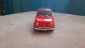 1968 FIAT 500L 1:24 Cararama/Hongwell Diecast Колекционерски модел количка, снимка 3