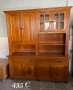 Красив масивен дървен шкаф / витрина за кухня или трапезария, снимка 2