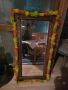 Старо огледало със масивна дървена рамка., снимка 3