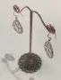Висящи сребърни обеци, снимка 2