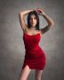 Червена рокля кадифе, снимка 2