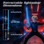 Нов LED светлинен меч детска играчка USB със звук и светлина идеален подарък дете, снимка 4