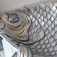 Сребърно рибно плато-сребро 800 проба/сребърна чаша/, снимка 3 - Сервизи - 45024492