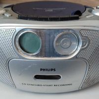 CD player с радио, касета Philips AZ1022#1, снимка 1 - Радиокасетофони, транзистори - 45112422