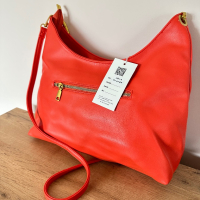Оранжева дамска чанта с две дръжки , снимка 3 - Чанти - 45003997
