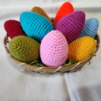 Ръчно изработени плетени играчки - Великденски яйца, снимка 1 - Други - 45279403