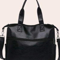 Голяма дамска чанта за ръка или рамо от високо качество екокожа, снимка 7 - Чанти - 45069565