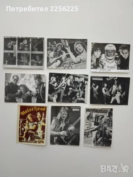 ЛОТ стари картички на метъл групи (лот 15), снимка 1