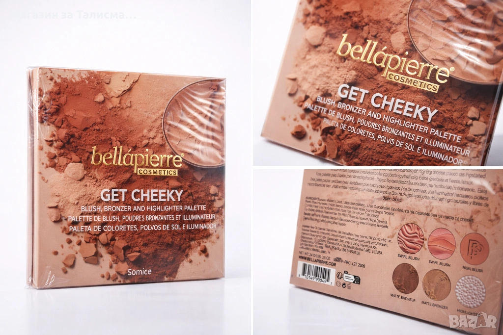 Bellápierre Get Cheeky – палитра с руж, бронзант и хайлайтър, снимка 1