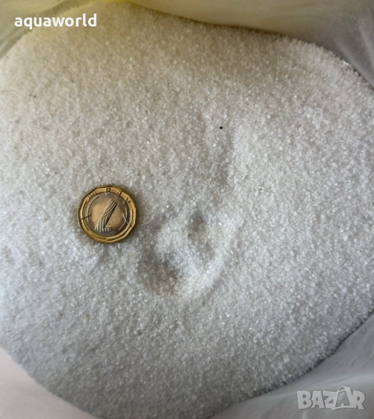 "ПРОМОЦИЯ" Кварцов пясък 0,4-0,8мм Бял, снимка 1