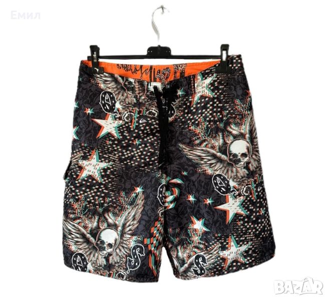 Мъжки шорти Quiksilver skull cargo board shorts, Размер 30, снимка 1