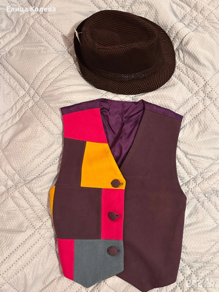 Сценичен/ маскировъчен елек и шапка за дете, снимка 1