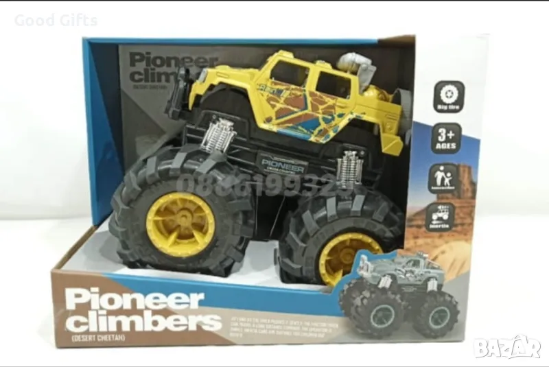 Голям Детски Off Road Джип Pioneer Climbers Monster Truck, снимка 1