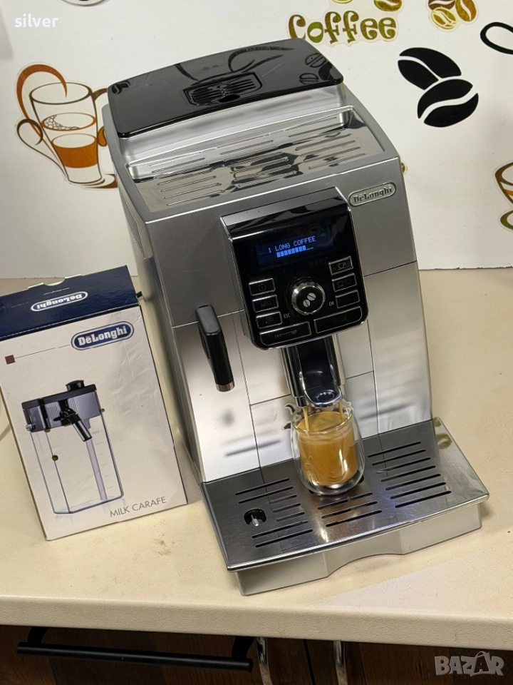 Кафемашина кафе автомат delonghi с гаранция, снимка 1