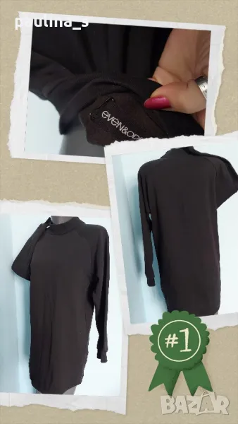 Ватирана туника тип рокля "Even & Odd" / голям размер , снимка 1