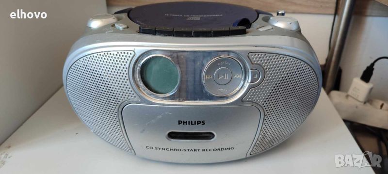 CD player с радио, касета Philips AZ1022#1, снимка 1