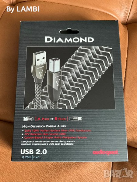 Hi end Audioquest Diamond USB2.0 0,75m, снимка 1