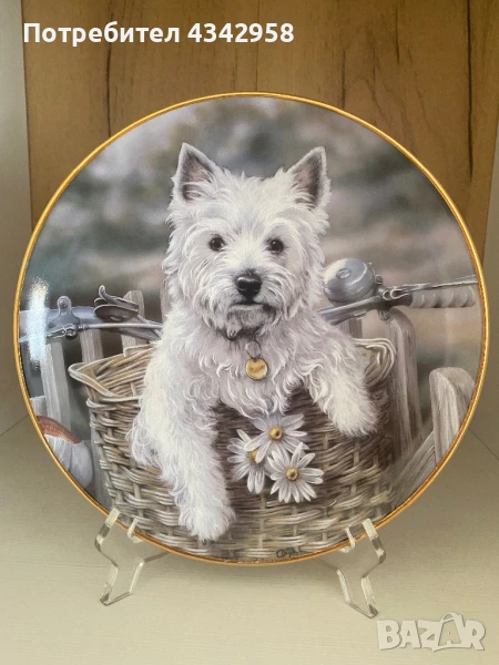 Колекционерска чиния от серия “Westies”., снимка 1