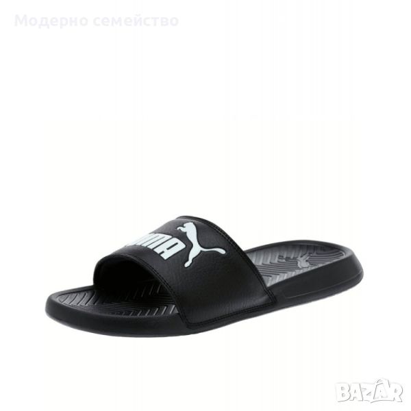 Джапанки PUMA Popcat Unisex Slides Black/White, снимка 1